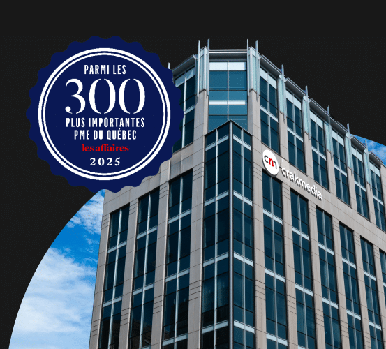 300 SMEs Les Affaires : Crakmedia 127th in Quebec